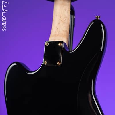 Bilt Relevator Bass VI 6-String Bass Guitar Black w/ Gold Plates image 6