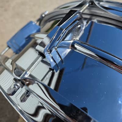 Vintage Ludwig No. 400 Supraphonic 5x14" 10-Lug Aluminum Snare Drum w/ Keystone Badge 1967 (242-1) image 20