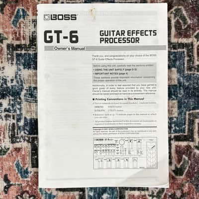 2002 Boss GT6 Guitar Effects Processor COSM Multi Effect Pedal W/ Original Box Power Supply & Manual! image 7