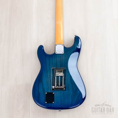 1992 Levinson Blade Texas Blue S-Style Guitar SSS Clear Blue, Japan image 3