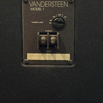 Vandersteen Model 1 Floor Standing Speakers Model 1 1980s - Brown Wood Black Fabric image 2