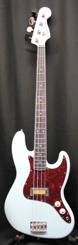 Fender Gold Foil Jazz Bass Ebony Fingerboard Sonic Blue Electric Bass w/Gigbag 8lbs 12oz image 1