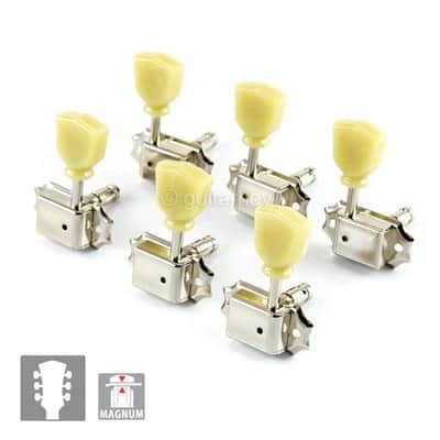 NEW Gotoh SD90-SL MG LOCKING Tuners Set L3+R3 w/ screws 3x3 - NICKEL image 2