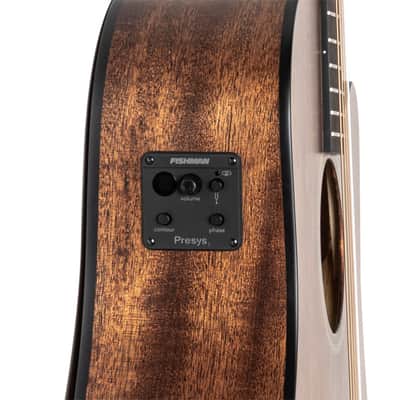 J.N GUITARS Cutaway Acoustic-electric Dreadnought Guitar With Solid Mahogany Top Dovern Series image 9