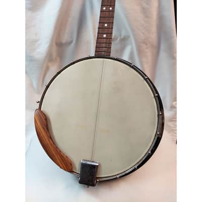 Pirles 4-String Tenor Banjo Rare Vintage w/ Original Hard Case Ready to Restore image 5