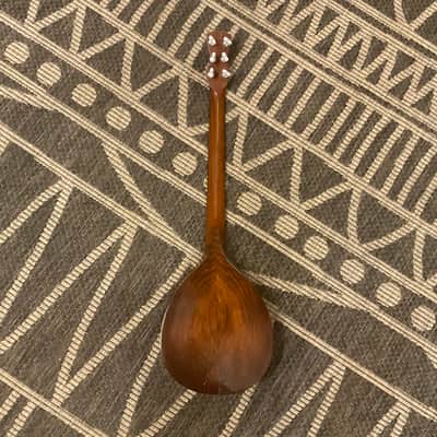 1800’s Era No-Name Mini Travel Guitar Round Body W/Pyramid Bridge Late 1800’s - Real Relic image 15