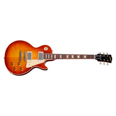 1958 Les Paul Standard Reissue Ultra Light Aged Washed Cherry Sunburst Gibson image 2