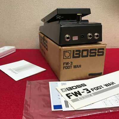 Boss FW-3 Foot Wah in the original box with manual, warranty card etc.  Sounds great! image 5