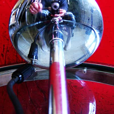 Vintage RARE 1930's Western Electric D 173069 crystal microphone w cable and stand Altec RCA image 9