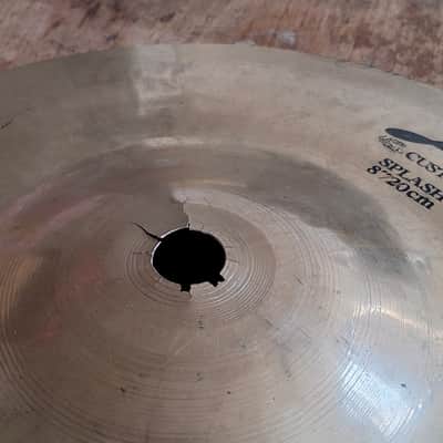 Zildjian 8" A Custom Splash Cymbal - Cracked Bell image 3