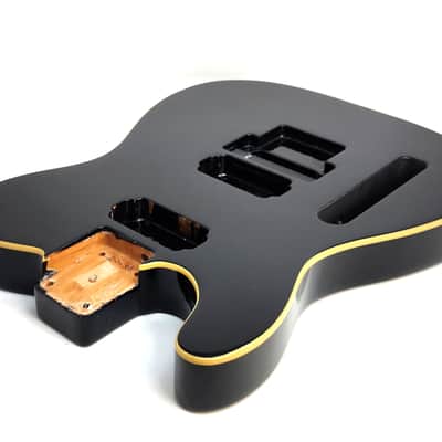 Brio Left Hand T-Style Black Floyd Rose Ready Cream Binding Belly Cut image 2
