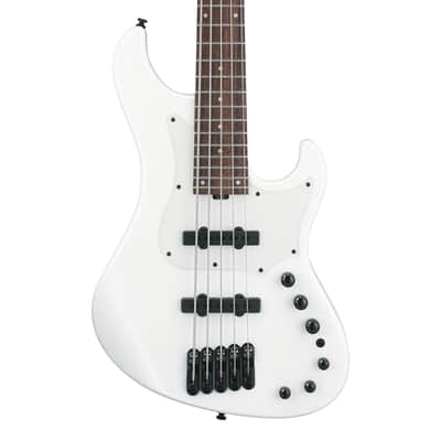 Used Ibanez MDM1005 MDM 5-String Bass Guitar w/Bag - Pearl White image 1