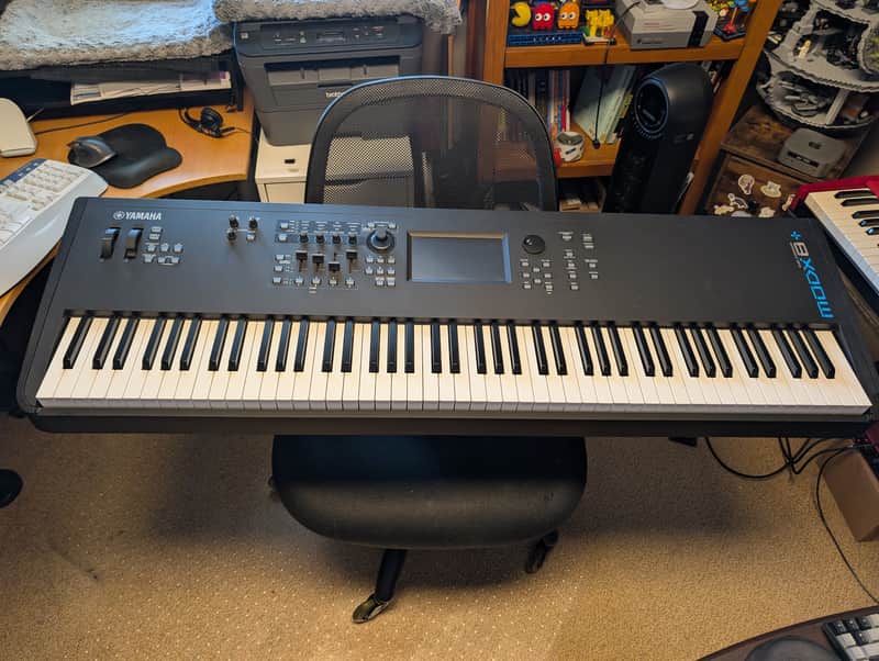 Yamaha MODX8+ 88-Key 16-Voice Synthesizer 2022 - Present - Black image 1