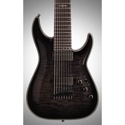 Schecter Hellraiser Hybrid C8 Electric Guitar Trans Black Burst, Open Box (Very Good) image 3