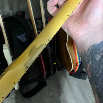 Warmoth Stratocaster replacement neck - Nitrocellulose Lacquer Relic Finish image 13