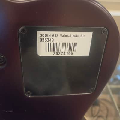 Godin A12 SG Solid Cedar Cutaway 12-String with Electronics 2010s - Natural Semi-Gloss image 12