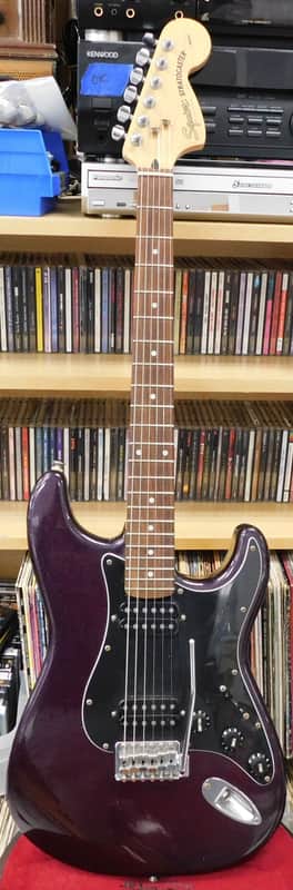 Fender Squier DBL Fat Stratocaster HH - Metallic Purple - 032-1800-593 image 1