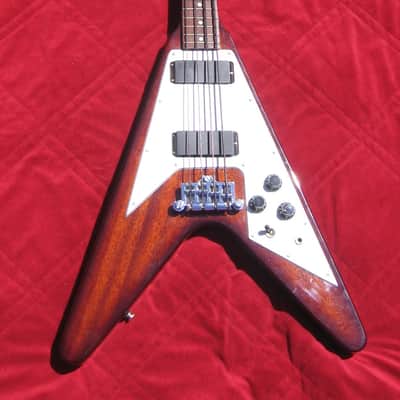 Gibson Epiphone FLYING V BASS guitar 1998 BROWN one off custom factory color, 51st & ONLY ONE made! image 1