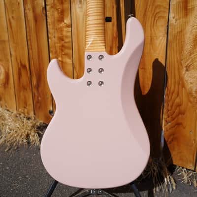 G&L Custom Shop USA LB-100 Nitro Shell Pink 4-String Electric Bass Guitar w/ Black Tolex Case image 10