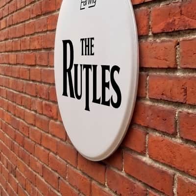 The Rutles, bass drumhead, 22", Resonate Drum Head, The Beatles image 5