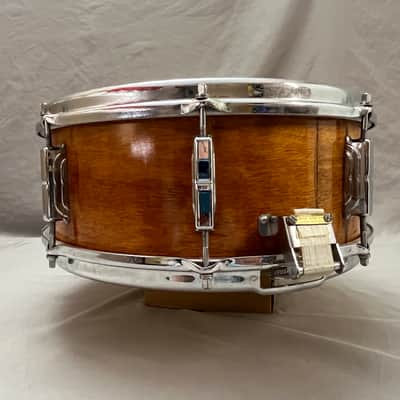 Leedy Utility Mahogany 5.5”x 14” Snare Drum with Hard Shell Case image 7
