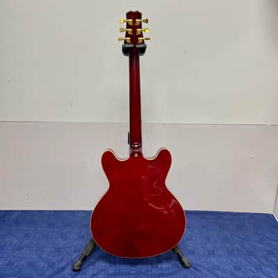 Used Peavey JF-1 Hollowbody Electric Guitar Transparent Red image 15