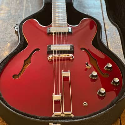 Epiphone 2001 Riviera Electric Guitar Cherry Finish Peerless Factory Korea w/ OHSC image 2