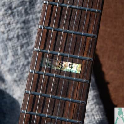 Late 90's ESP Horizon Custom Classic - Neck Through - See Through Blue w a KILLER AAA Flamed Maple Top - Made In Japan - Pro Set Up w Perfect Frets/Action/Intonation! image 7