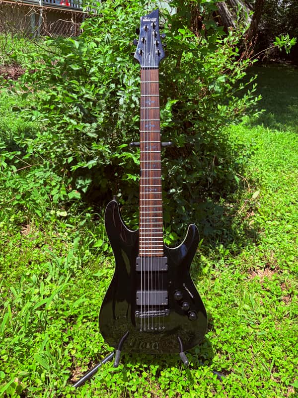 Schecter Hellraiser C-7 2005 - Present - Gloss Black image 1