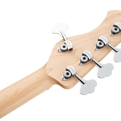 Sadowsky MetroLine 24-Fret Vintage JJ Bass 5 String, Swamp Ash Body, Ocean Blue Transparent Satin image 9