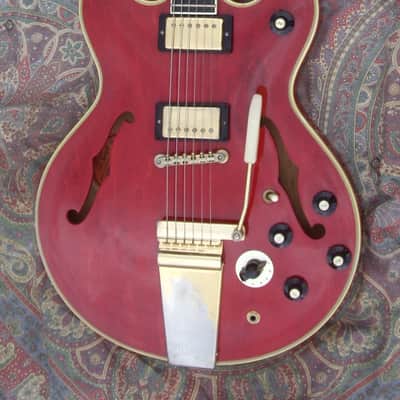 Gibson ES-355TD 1967 - Cherry Red Stereo Varitone Long Lira Vibrola Original Master Volume image 1