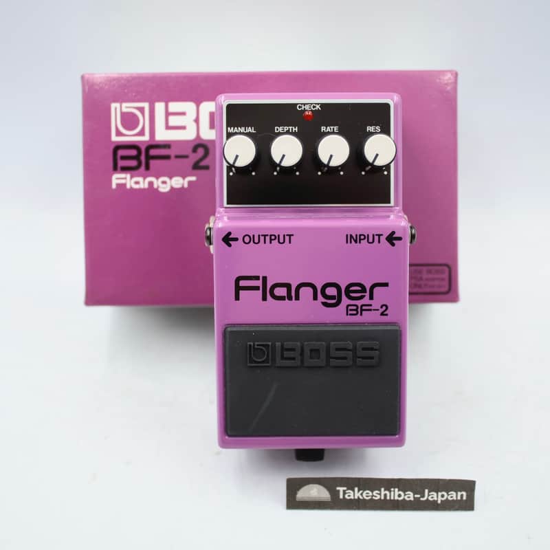 Nanami so 　BOSS Flanger BF-2 BOSS BF-2 Flanger Made in Japan 1981 Black Label Electric Guitar Pedal