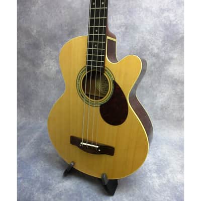 Greg Bennett Design by Samick Samick AB-2 Acoustic 4-string Bass - w/case – Natural Finish image 6