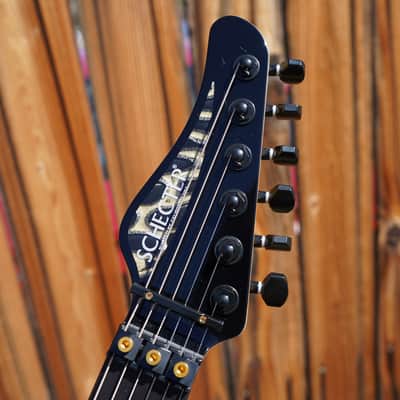 Schecter USA CUSTOM SHOP Sunset Custom-II 24 FR Golden Carbon Dichrolam Top w/ Case image 7