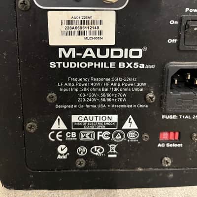 M-Audio Studiophile BX5a Deluxe Powered Studio Monitor image 3