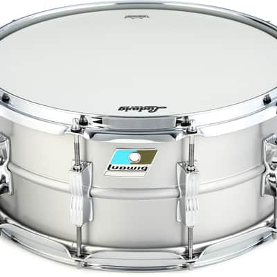 Ludwig Acro Aluminum Snare Drum - 6.5 inch x 14 inch Brushed image 1