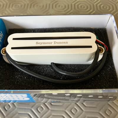 Seymour Duncan SHR-1b Hot Rails Strat Bridge Pickup 2010s - White image 5