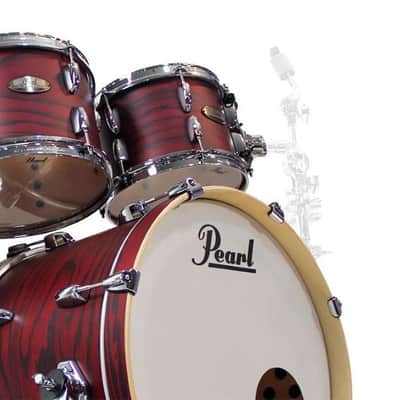 Pearl Session Studio Select 20” 4-Piece Drum Shell Pack - Scarlet Ash image 3