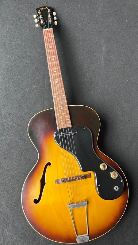1962 Gibson ES-120T Vintage Hollowbody Electric Guitar Sunburst w/ Original Pickup + Gibson Case image 1