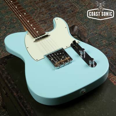 2023 Fender FSR Hybrid II Telecaster Daphne Blue w/ Matching Headstock Made in Japan image 6