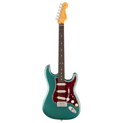 Used Fender American Professional Classic Stratocaster Faded Sherwood Green Met image 2