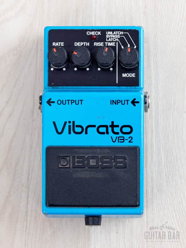 1983 Boss VB-2 Vibrato Vintage Guitar Effects Pedal, Black Label Japan image 1