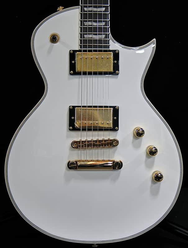 ESP LTD Les Paul EC-1000 Deluxe CTM Snow White | Reverb