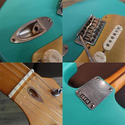 Squier by Fender Used Squier by Fender 40th Anniversary Stratocaster Vintage Edition (Gold Anodized Pickguard, Satin Sea Foam Green) [SN.ISSD22002791] image 9