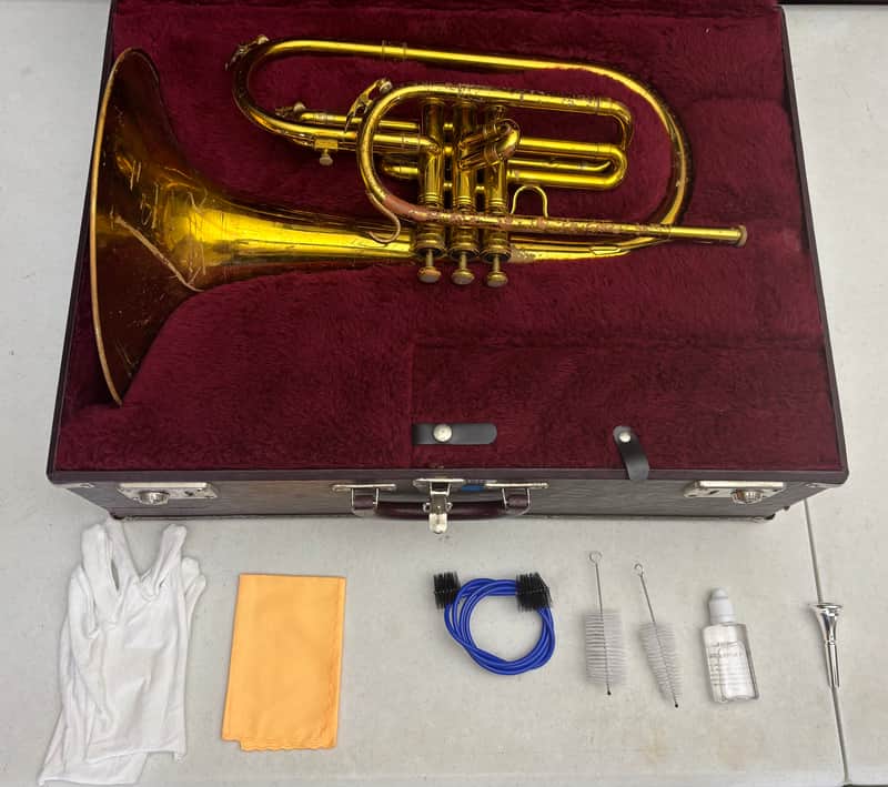 King 1120 Mellophone in F w/ Original Case & Accessories image 1