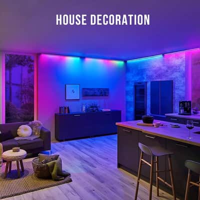 LED Stage Wash Light Bar - 60W Dual-Row Dimmable DJ Light Bar - Smart APP & Remote Control - Chase Effects Sound Active Timer Function - Aluminum Shell for Party Events Home Decoration Wall Display image 3