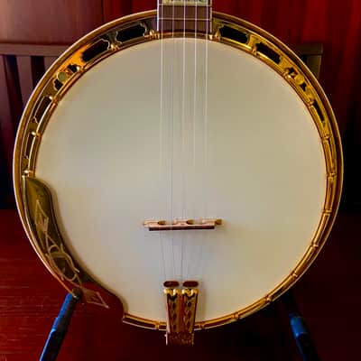 Tim Davis Banjos Mack Crowe Gold Engraved Bluegrass Banjo 2020 Mahogany image 5