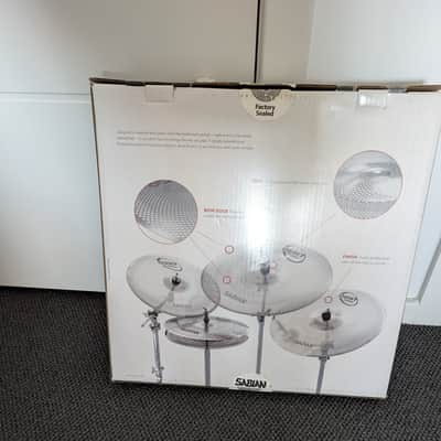 Sabian QTPC502 Quiet Tone Low Volume 13 / 14 / 18" Cymbal Pack 2018 - Present - Silver image 3