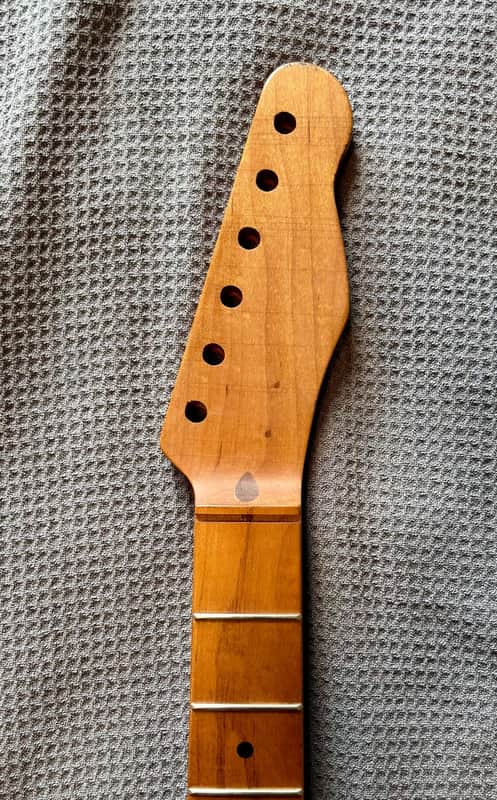 Guitar Mill Telecaster Neck 2026 - 1 pc Roasted Maple Aged Nitro + Gotoh Tuners & Bone Nut