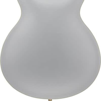 Ibanez AS73G-MSF Artcore Hollow Body Guitar 6-String - Moonstone Silver Flat image 3